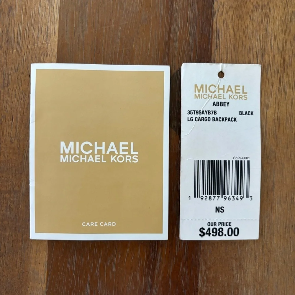 MICHAEL KORS Abbey LG Cargo Backpack in Black